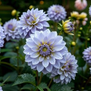 Георгин Акварель купить по цене от 680р. в интернет-магазине «Посадика» с доставкой почтой в в Кукморе и по всей России – [изображение №1].